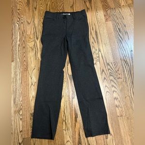 Betabrand grey sraight dress pants Size M 4-6